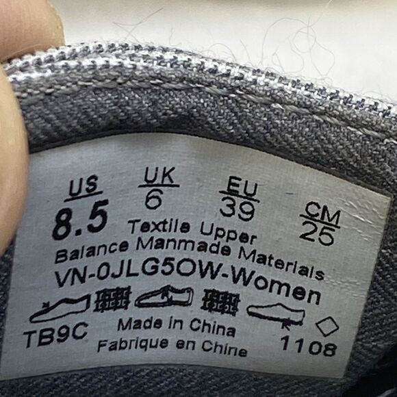 Vans Shoes Woman's Size 8.5 Boat Loafers Comfort Slip On Canvas Nautical Buttons - Picture 11 of 11